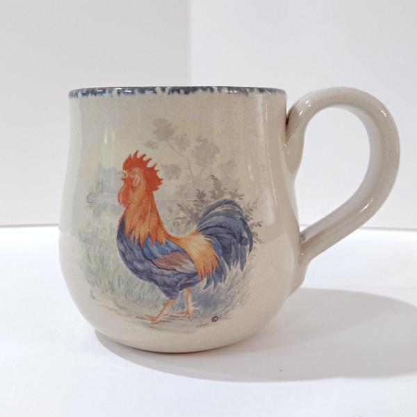 Vintage Home and Garden Party Rooster Ceramic Mug
