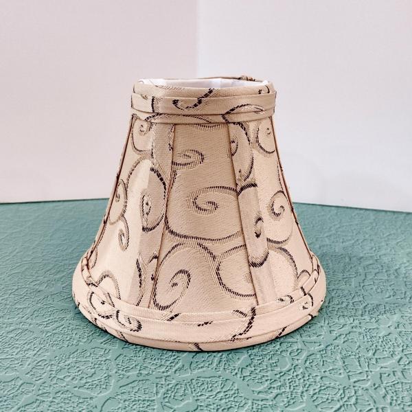 Vintage Swirl Victorian Style Fabric Mini Bell Lamp Shade
