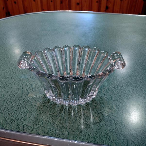 Vintage Heisey Crystolite Mayonnaise Bowl, Clear Pressed Glass Candy Nut Dish
