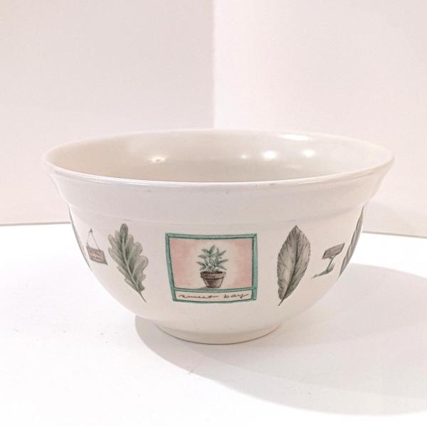 Vintage Pfaltzgraff Naturewood Stoneware 7 Inch Mixing Serving Bowl, Small Flower Planter Pot