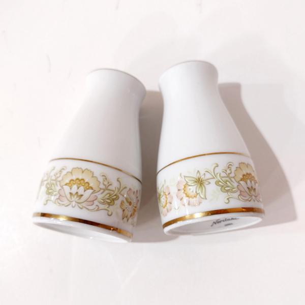 Vintage Noritake May Garden Porcelain Salt and Pepper Shaker Set