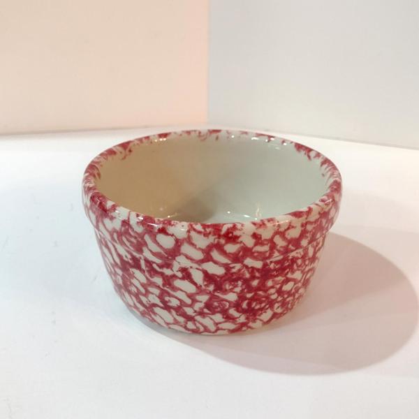 Vintage Pink Spongeware 5 Inch Bowl, Workshops of Gerald E Henn Pottery