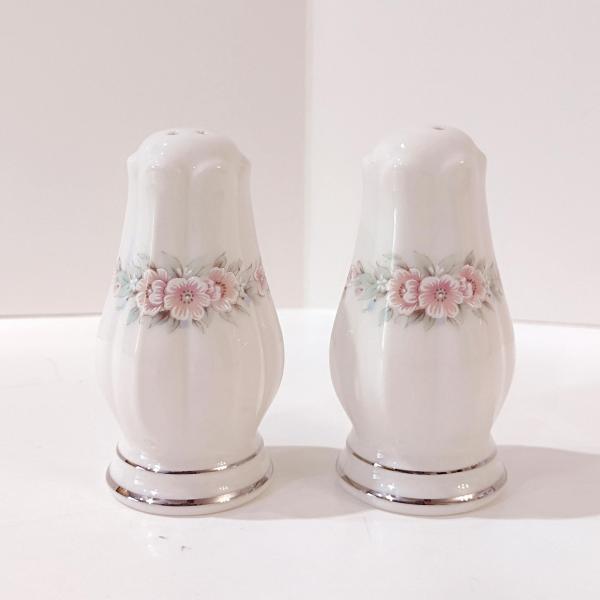 Vintage Noritake Rothschild Porcelain Salt and Pepper Shaker Set