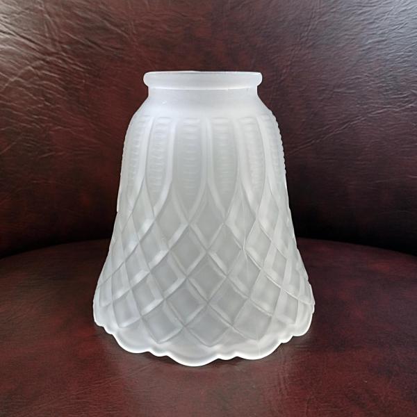 Vintage Art Deco Style Frosted Glass Lamp Shade, Pendant Lamp Shade, Sconce Glass Shade