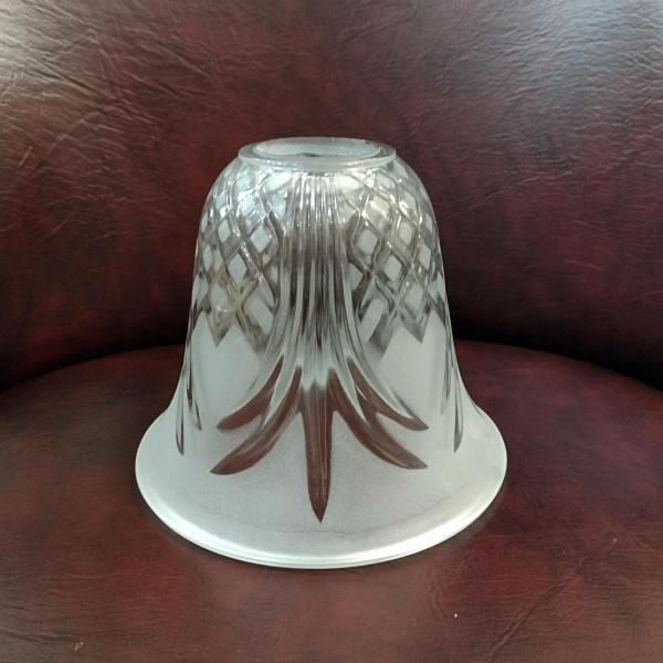 Vintage Art Deco Style Frosted Glass Lamp Shade, Pendant Lamp Shade, Sconce Glass Shade