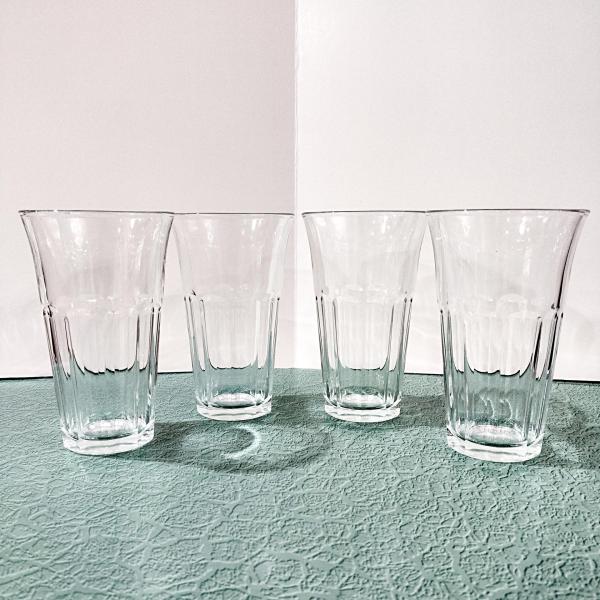 Vintage Bormioli Rocco Siena Cooler Glasses, Set of Four, Large Tempered Glass Tumblers