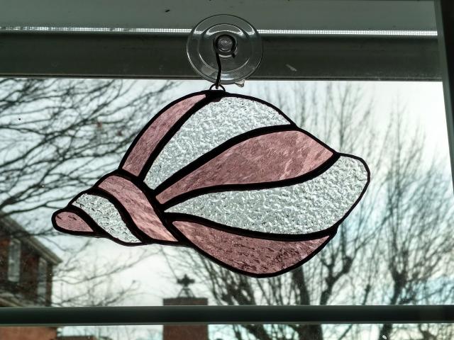 Sea Shell Stained Glass Suncatcher