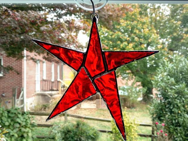 Stained Glass Star Suncatcher