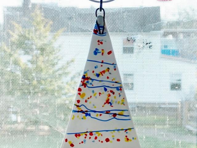 Fused Glass Christmas Tree Suncatcher / Ornament