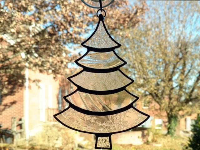 Christmas Tree Suncatcher, Clear