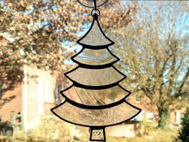 Christmas Tree Suncatcher, Clear