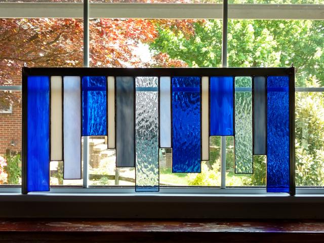 Stained Glass Window Valence, Custom Window Treatment